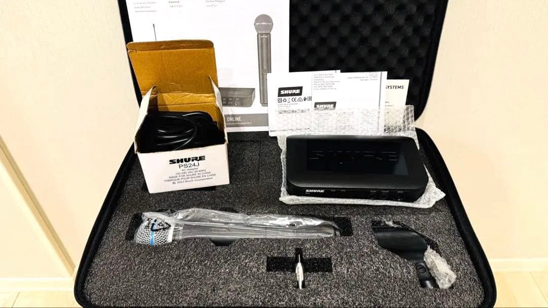 【超美品】ワイヤレスタイプBETA58《SHURE》BLX24