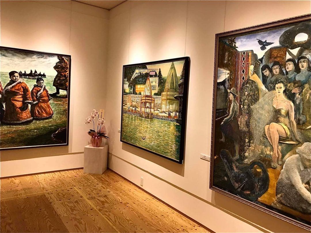 油彩画 「野駆ける少女」田村誠司 受賞作品