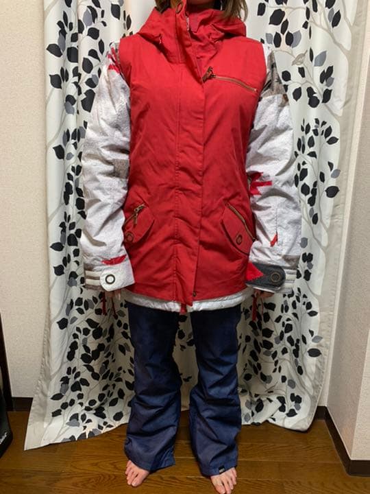 【2回使用】【ROXY】女性用スノボウェア上下セット