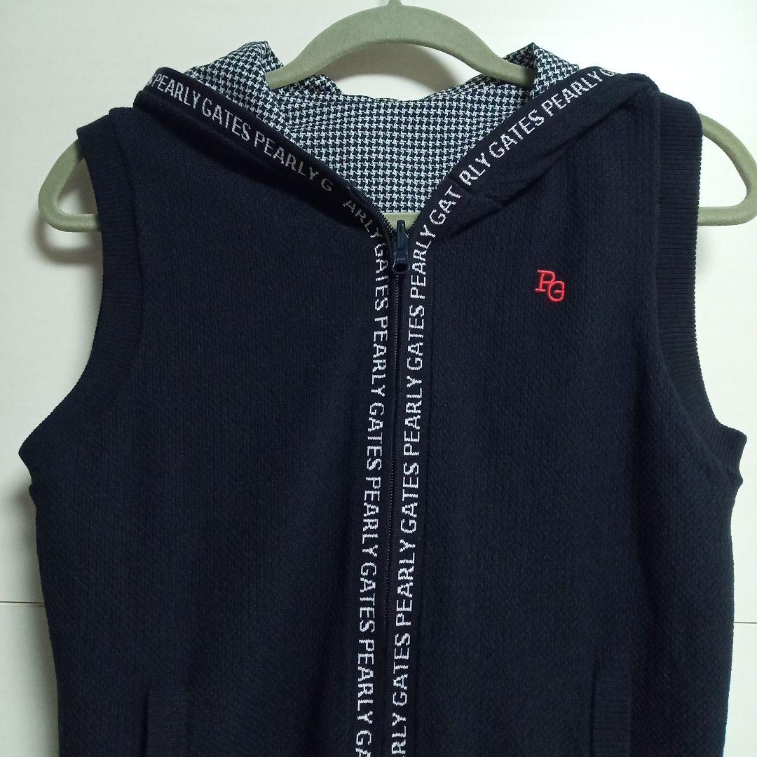 【ハナミズキ】パーリーゲイツ リバーシブル ジップベスト サイズ1