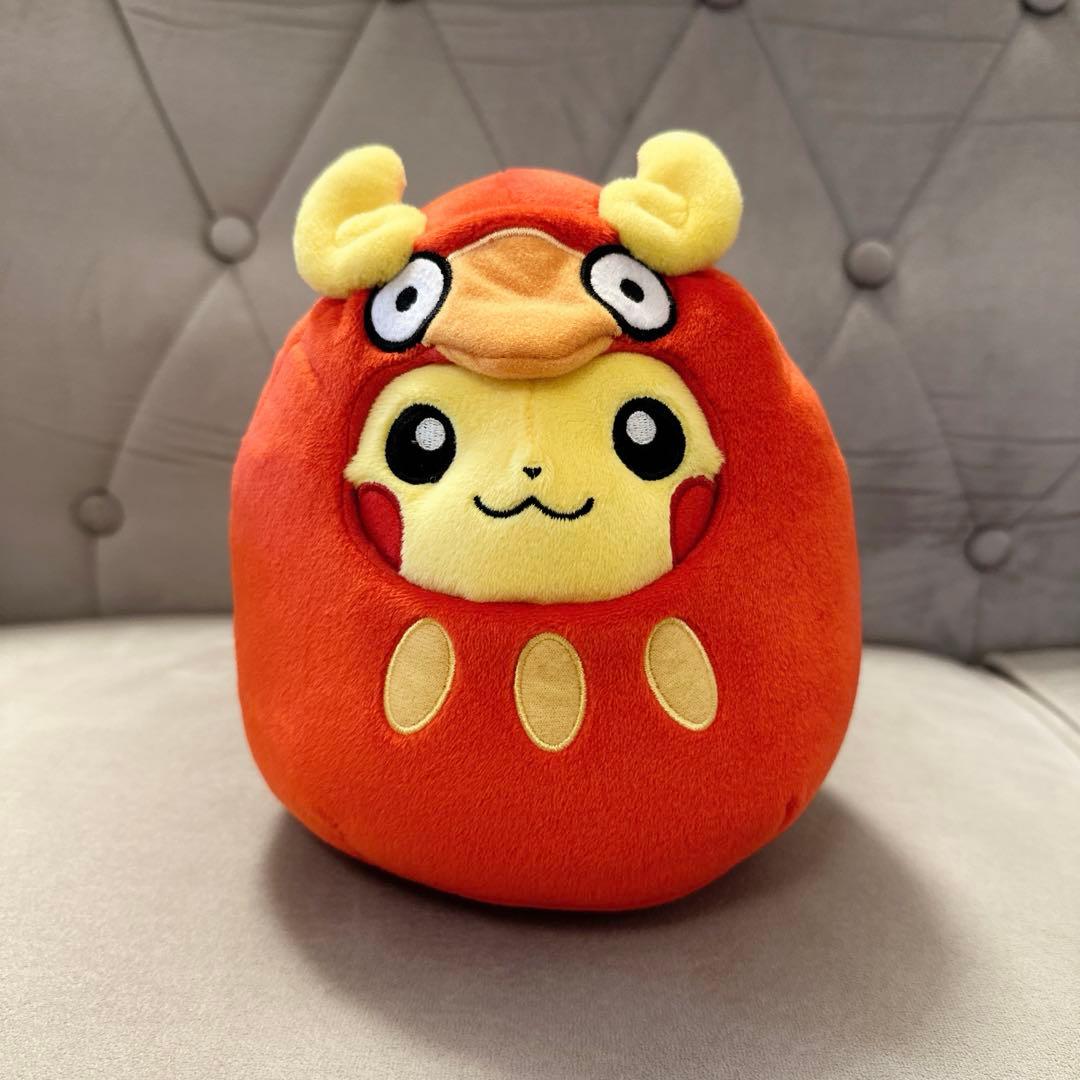 【美品】ダルマッカごっこ ピカチュウ ぬいぐるみ ポケモンセンター 限定
