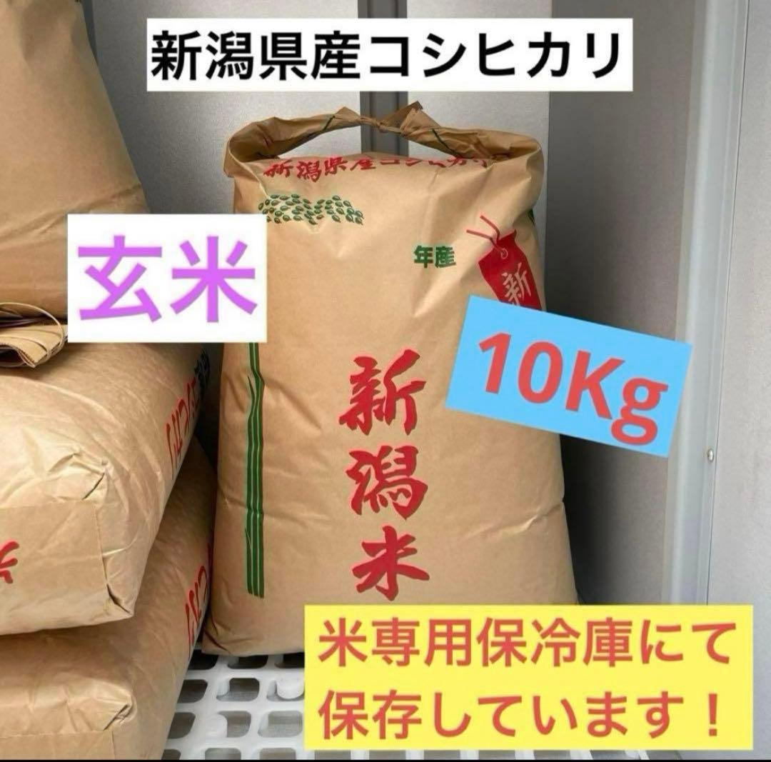 新潟県産コシヒカリ 米 新米 玄米 10kg 精米無料