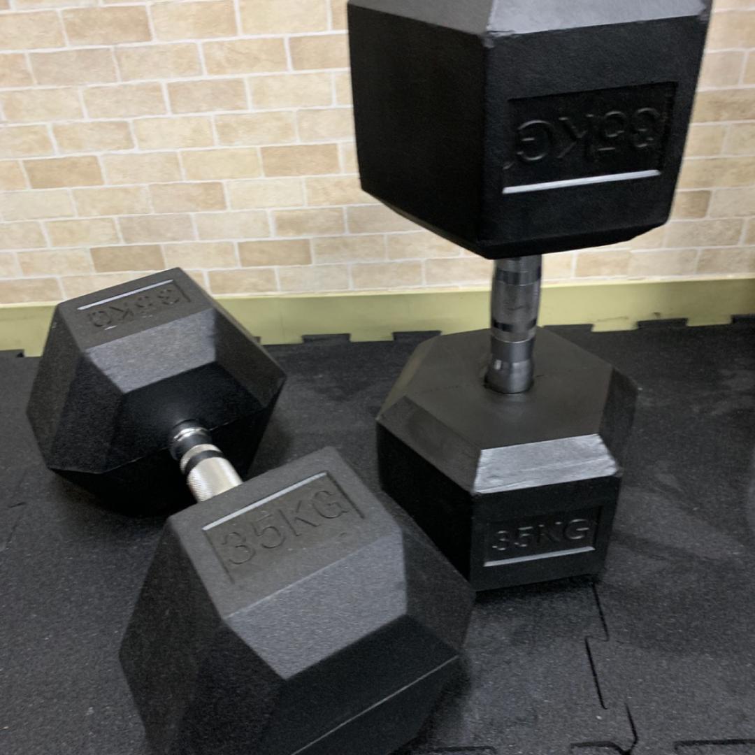 ラバー ヘックス ダンベル 35kg × 2個 セット