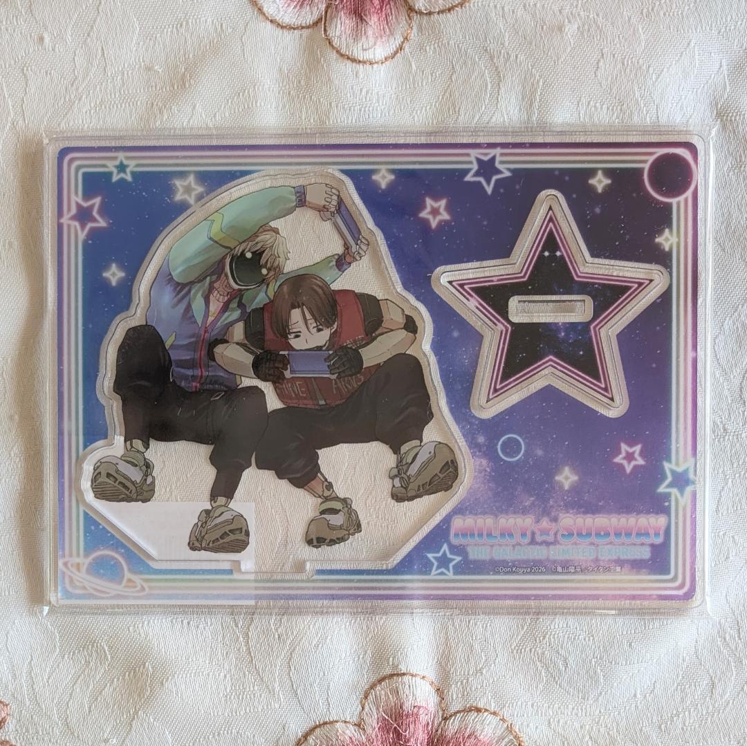 ミルキーサブウェイ1 特典 カート&マックス アクスタ 缶バッジ カード シール