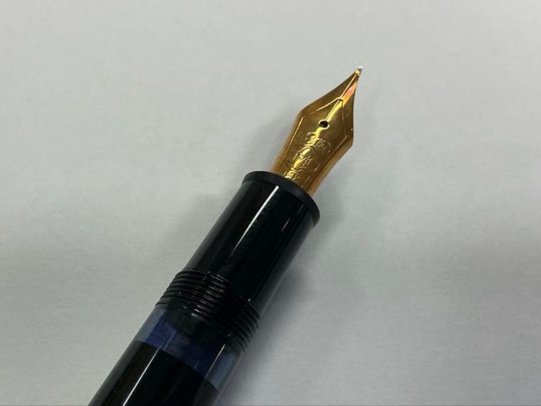 （中古品）MONT BLANC モンブラン 万年筆 146／全金 ペン先14K