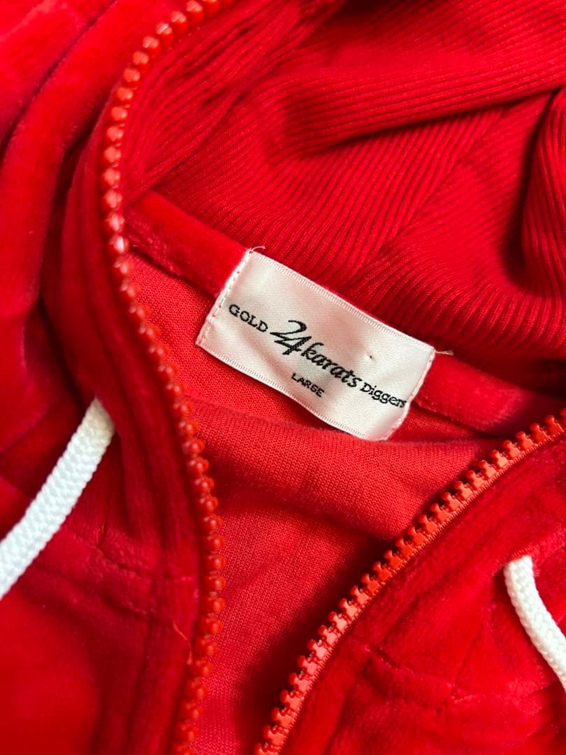 EXILE 24karats ジャージ 赤 セットアップ ベロア Lサイズ