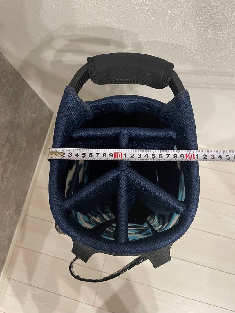 【新品未使用】UrbanCamo アーバンカモ　スタンド式キャディバッグ　青迷彩