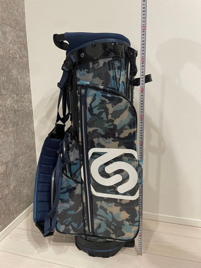 【新品未使用】UrbanCamo アーバンカモ　スタンド式キャディバッグ　青迷彩