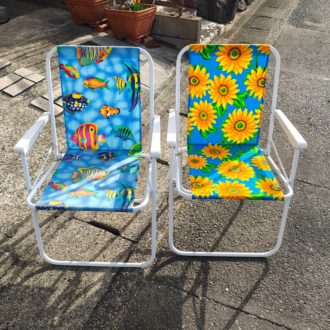 ※本日限定値下げ24時まで※折りたたみ式アウトドアチェア 2脚セット