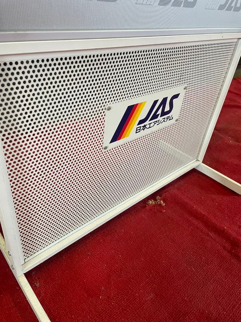 希少 非売品 JAS 日本エアシステム 広告 看板 スタンド パネル 航空　c