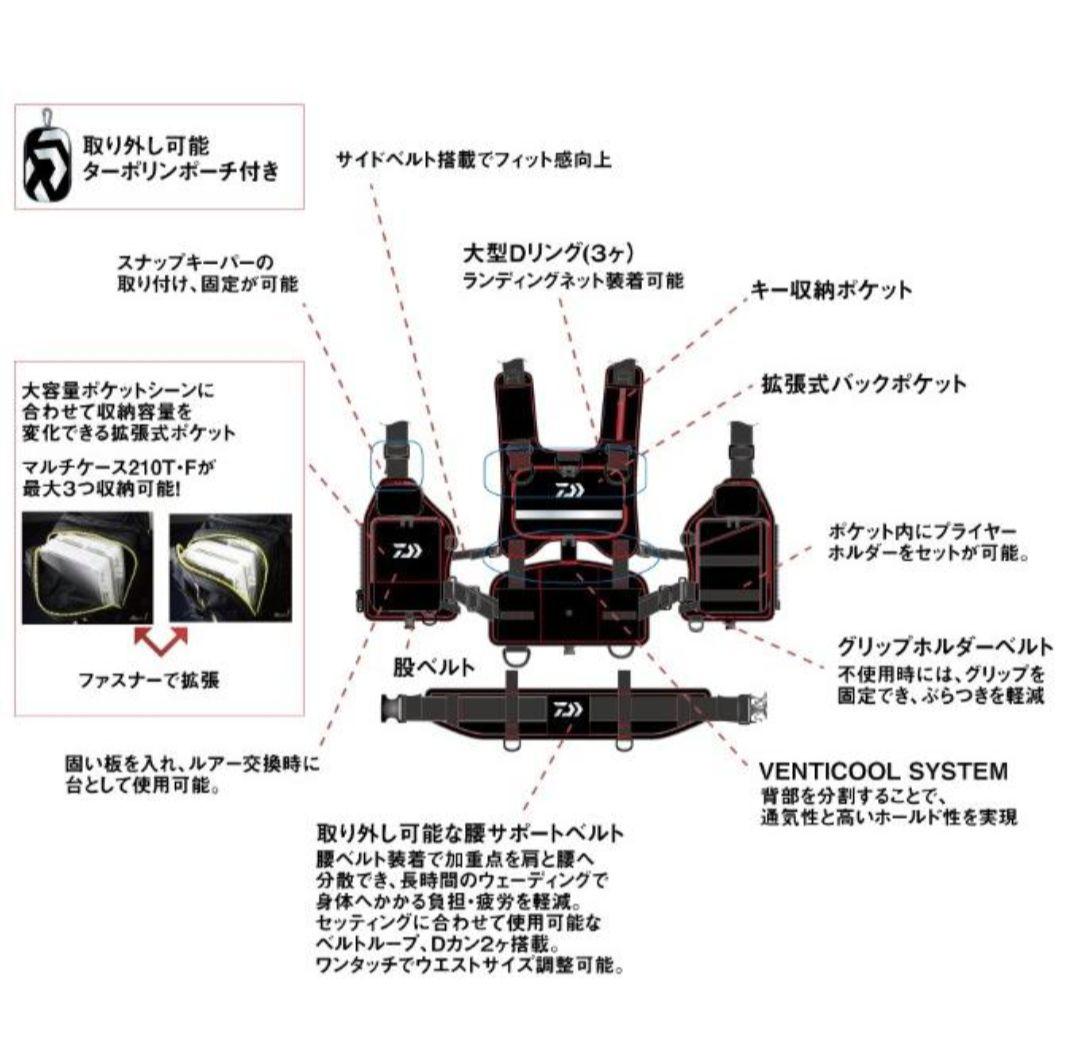 e*i様 ダイワ DF-6107 フィッシングベスト III 3 グリーンカモ