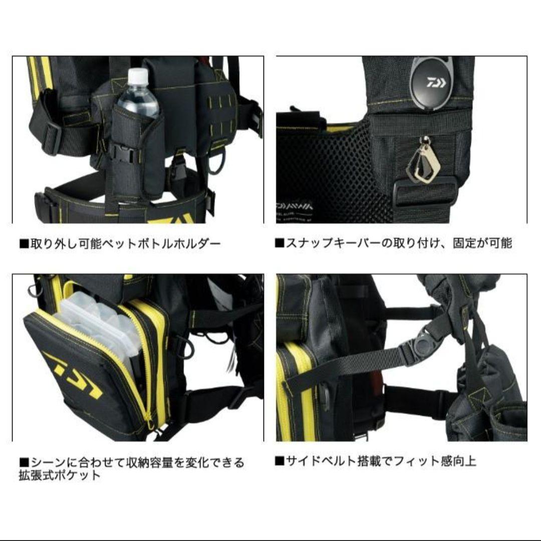 e*i様 ダイワ DF-6107 フィッシングベスト III 3 グリーンカモ