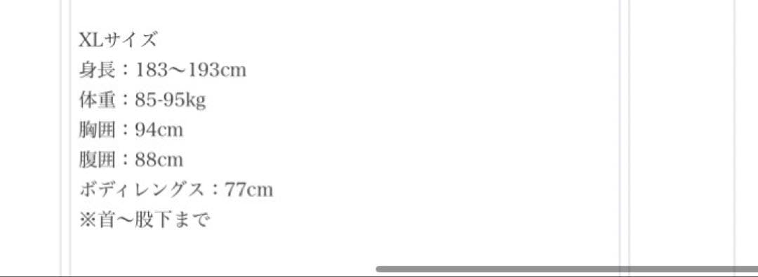 ADELIOウエットスーツXLサイズ ロングスリーブスプリング