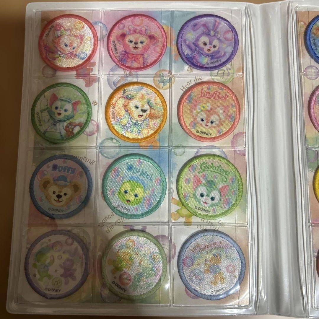 ディズニー ダッフィー＆フレンズ ワッペンホルダー 中身コンプ カラフルハピネス