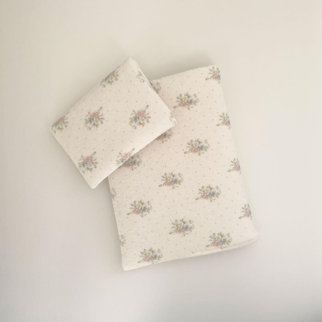 早い者勝ち　韓国　バインダー　カバー　貯金　現金管理　お花　ガーゼ地　ミニポーチ