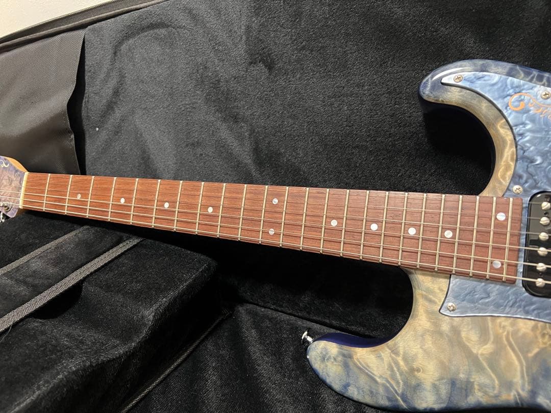 Momose MC24 フレイム栃 ストラト 24フレット