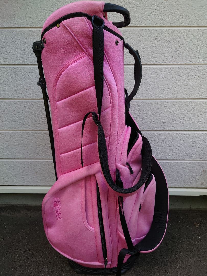 ホンマセット　ピンク スタンド式 キャディバッグ　カートバッグ　アイアンカバー