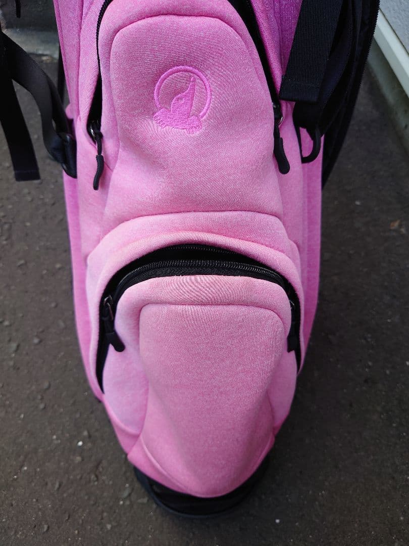 ホンマセット　ピンク スタンド式 キャディバッグ　カートバッグ　アイアンカバー