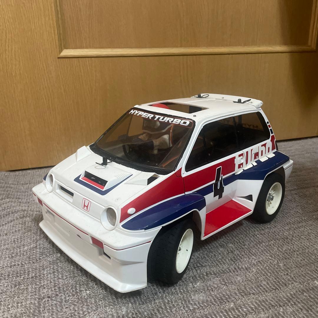 組立塗装済み　タミヤ　HONDA シティターボ　新品タイヤ、ホイールセット