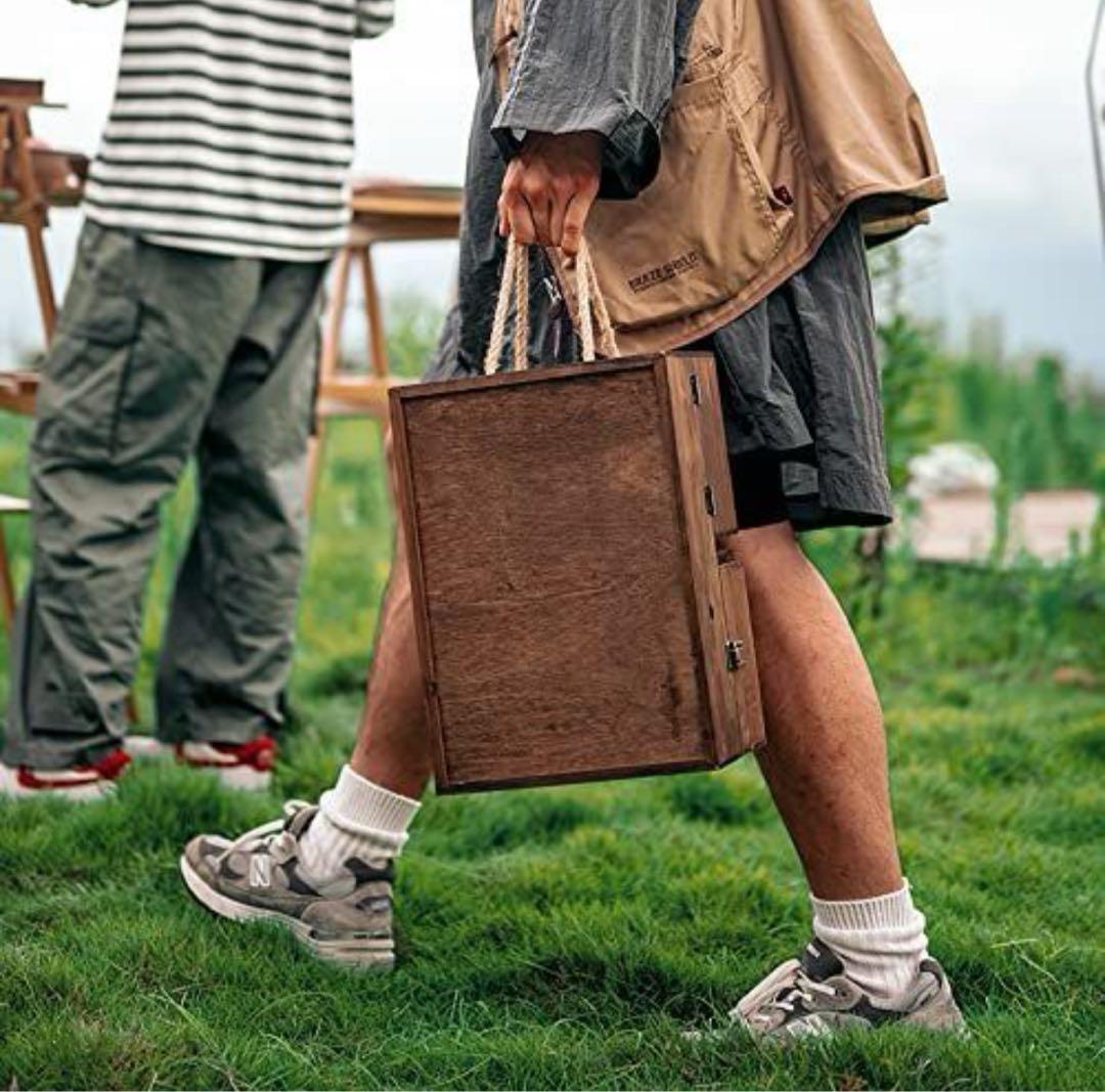 Naturehike 木製 多層収納 スパイスキャビネット BBQ 調味料ラック