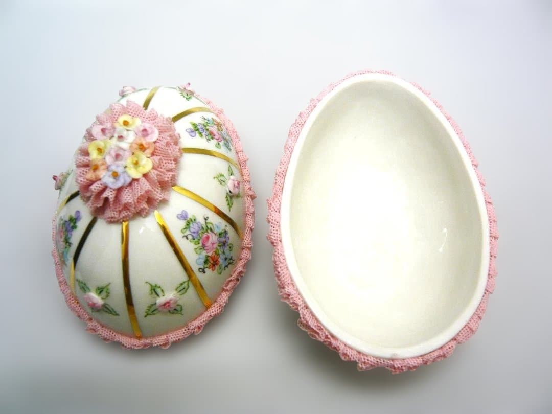 アイリッシュ ドレスデン　エッグボックス　　小物入れ