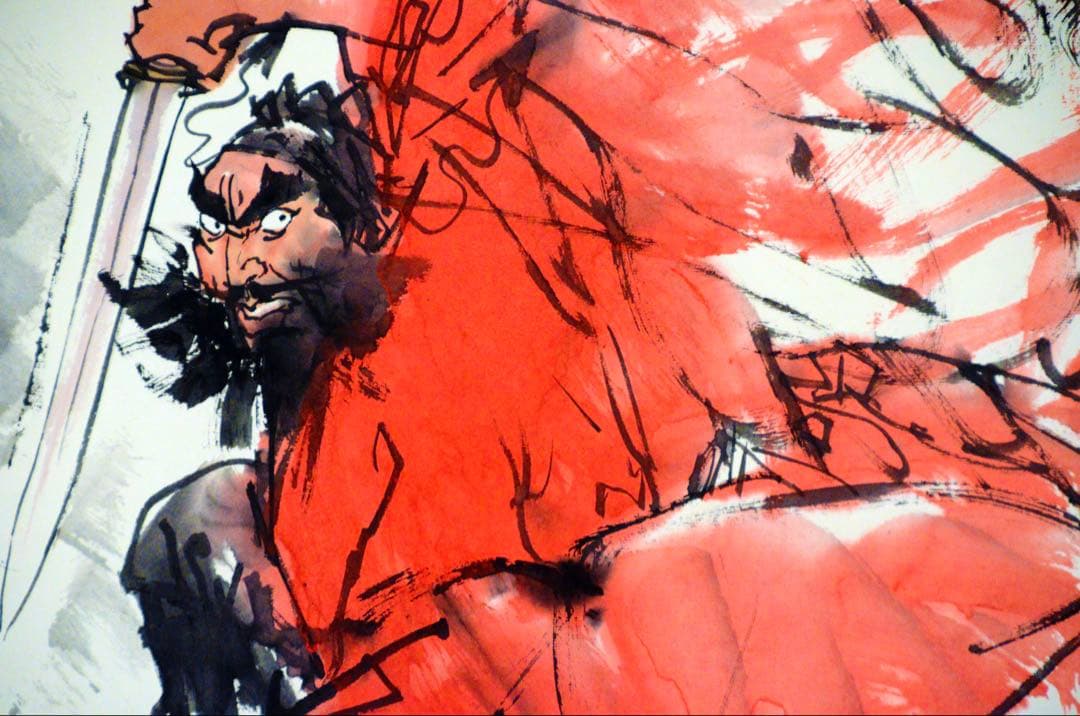 鍾馗　人物水墨画　魔除け・家内安全