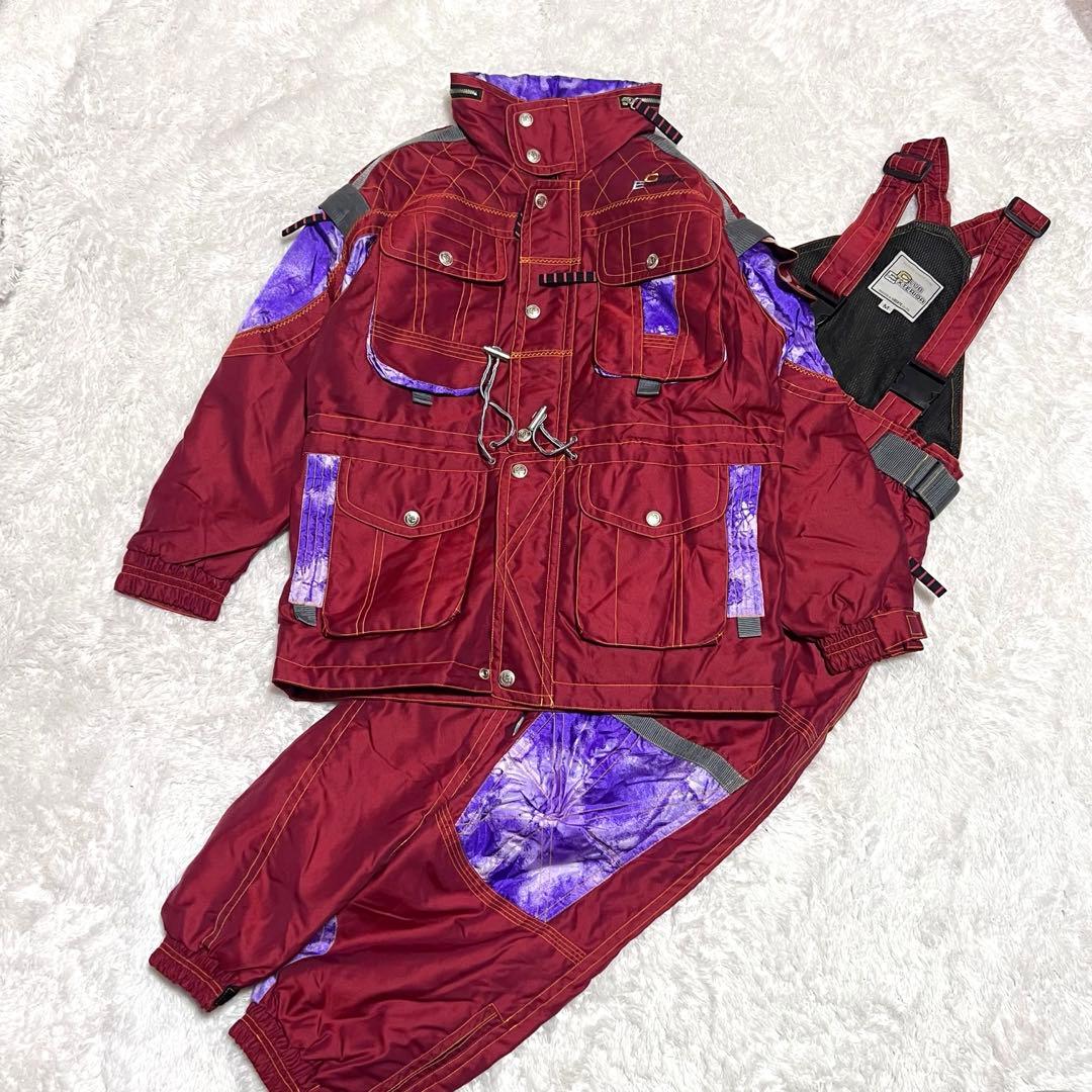 未使用　vintage スキーウェア　セットアップ　スノーウェア