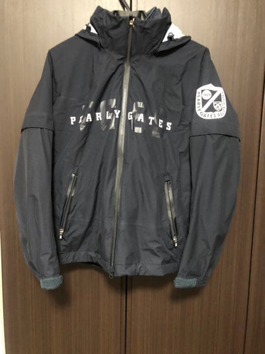 美品❣️パーリーゲイツ防寒ジャンパー　2枚二重　中は星柄　サイズ0寒さ対策
