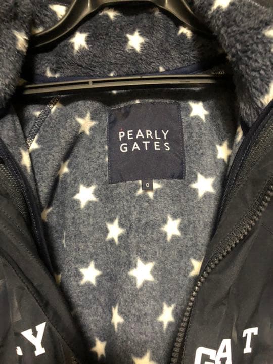 美品❣️パーリーゲイツ防寒ジャンパー　2枚二重　中は星柄　サイズ0寒さ対策