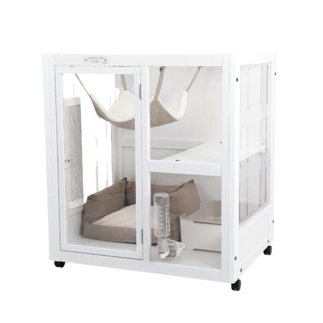 ペッツファーストオリジナルキャットサークル【1段】(ホワイト) 猫 ケージ