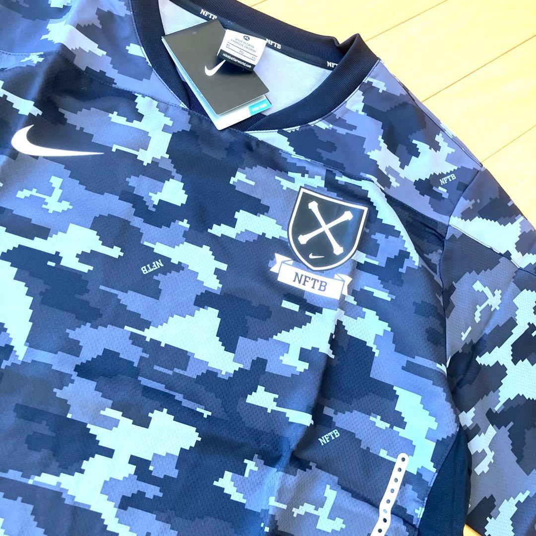 上のみ新品未使用人気カラーNIKEナイキ NFTBピステセットアップカモフラ