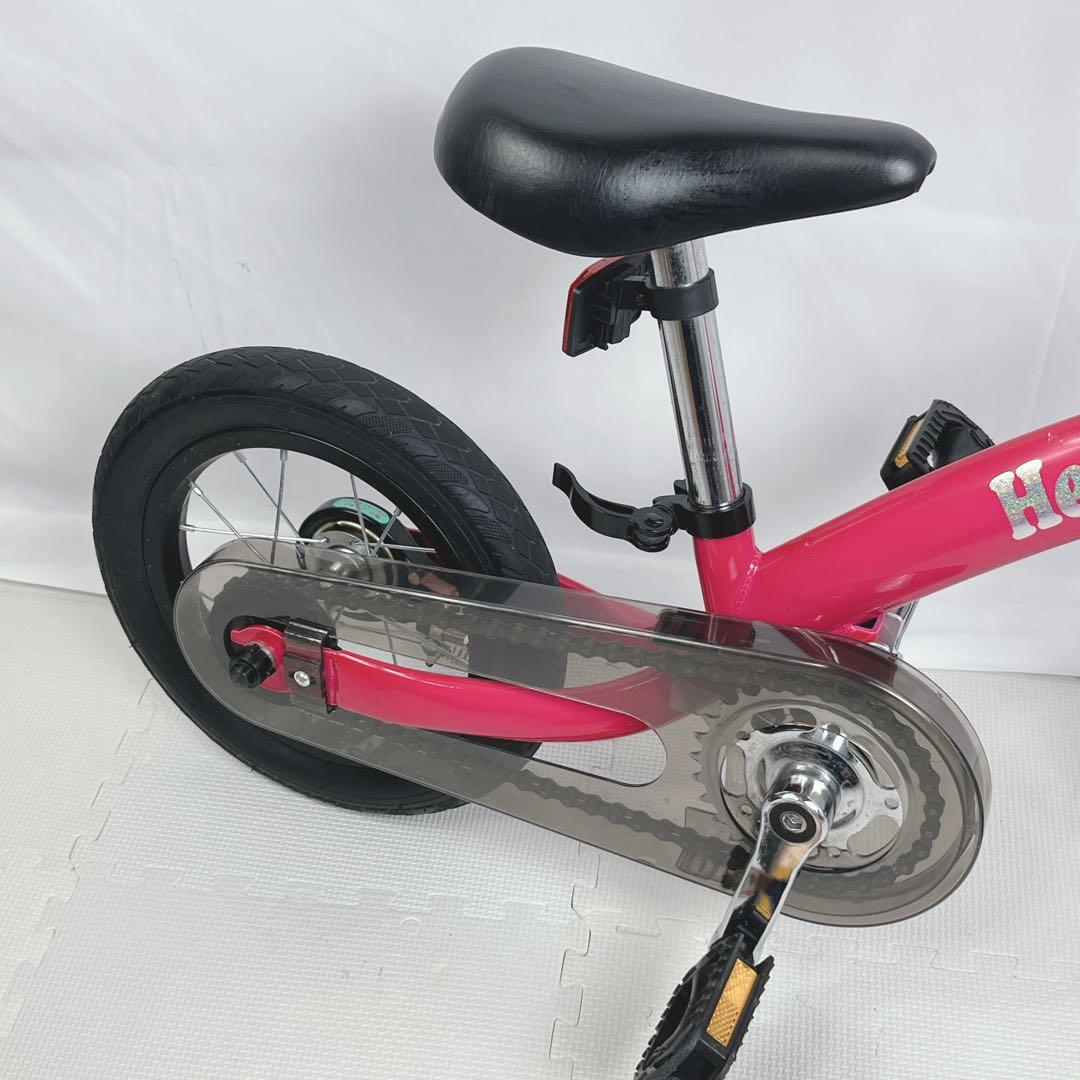 【美品】へんしんバイク2 12インチ ピンク スタンド付