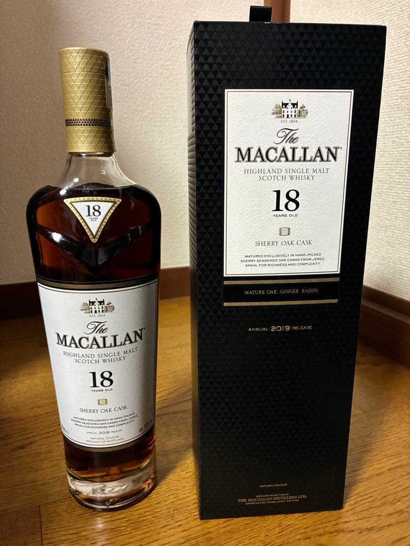 ウイスキー The Macallan18YearsOld 2019RELEASE700ml