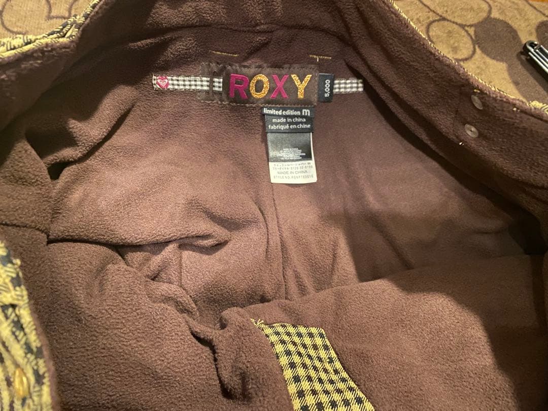 【新品】ROXY 5K チェック柄 スノーボードパンツ M