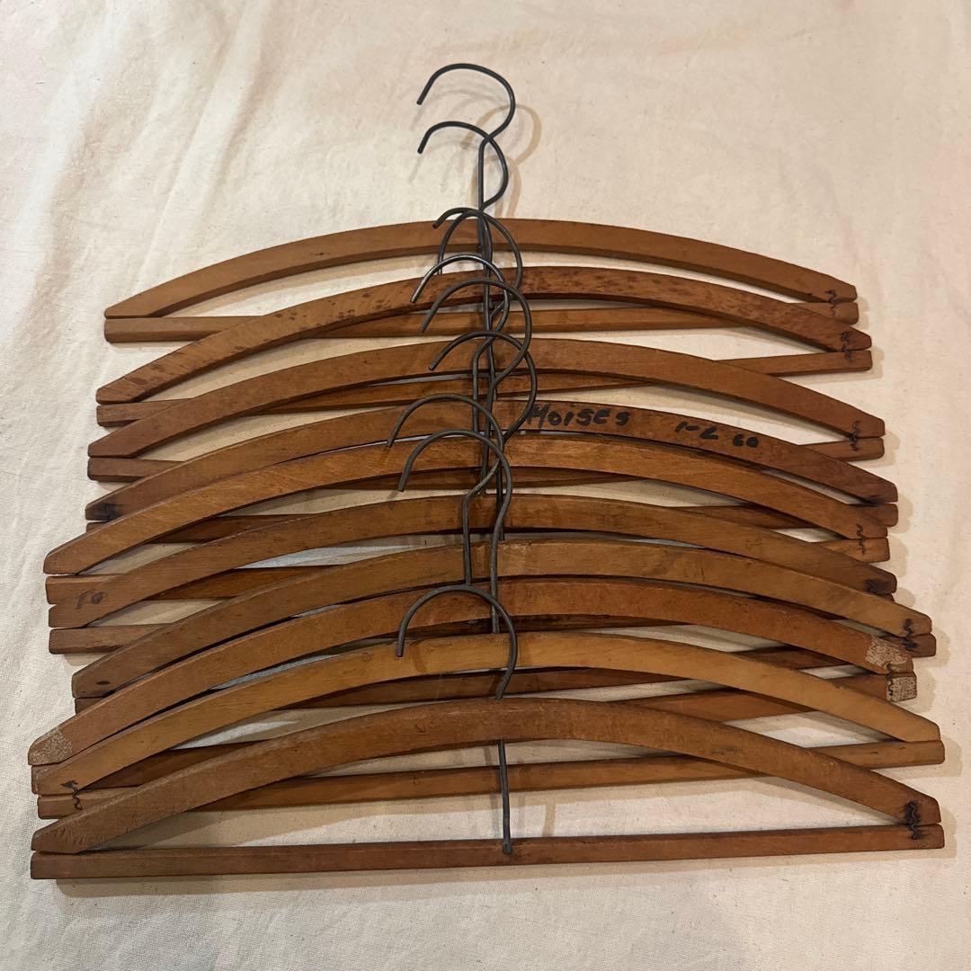 40s VINTAGE HAWAII HANGER ハンガー バー付 字 セット