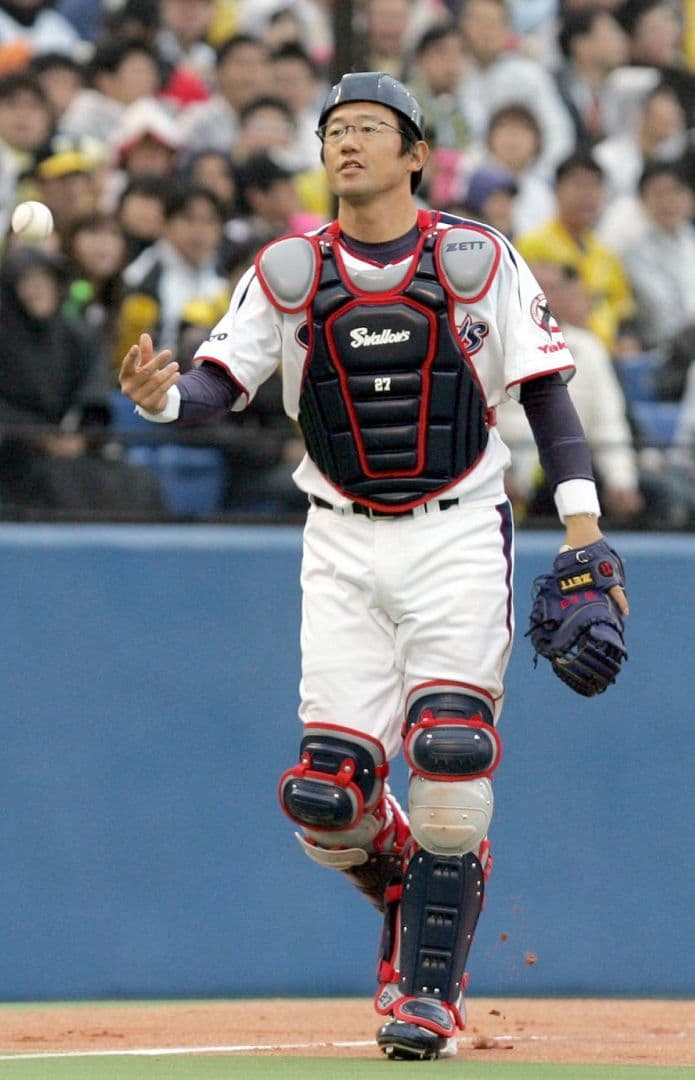 古田敦也モデル 軟式キャッチャーミット 2004年製 ヤクルトスワローズ