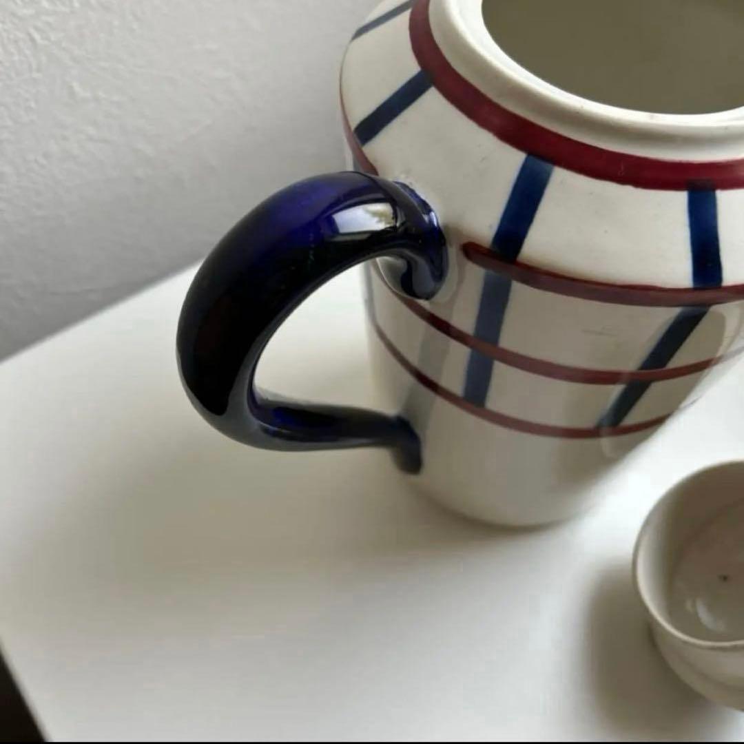 クレイユモントロー　HBCM Béarnバスク柄　コーヒーポット　ティーポット