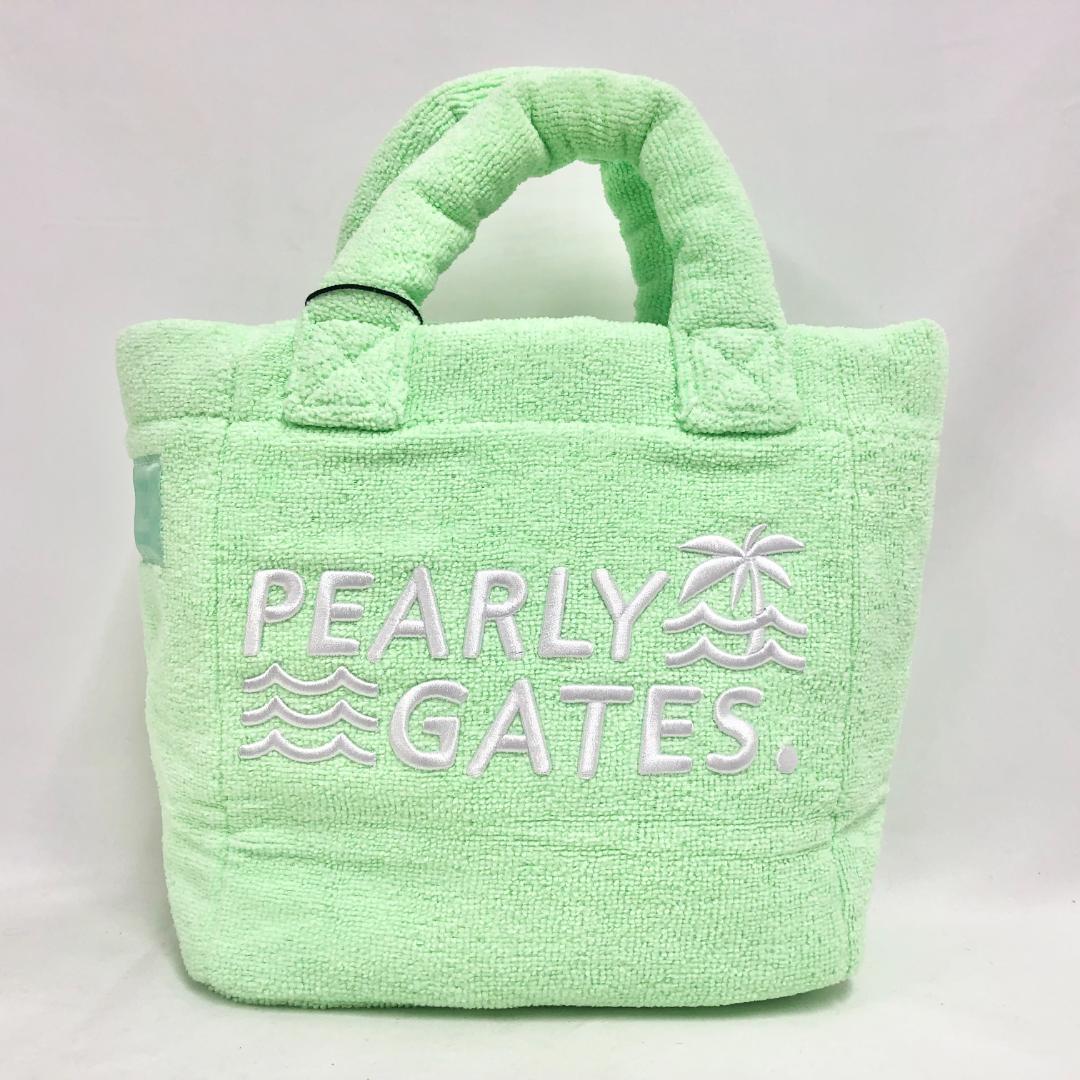 ○★新品未使用　PEARLY GATES　パイルカートバッグ　グリーン系