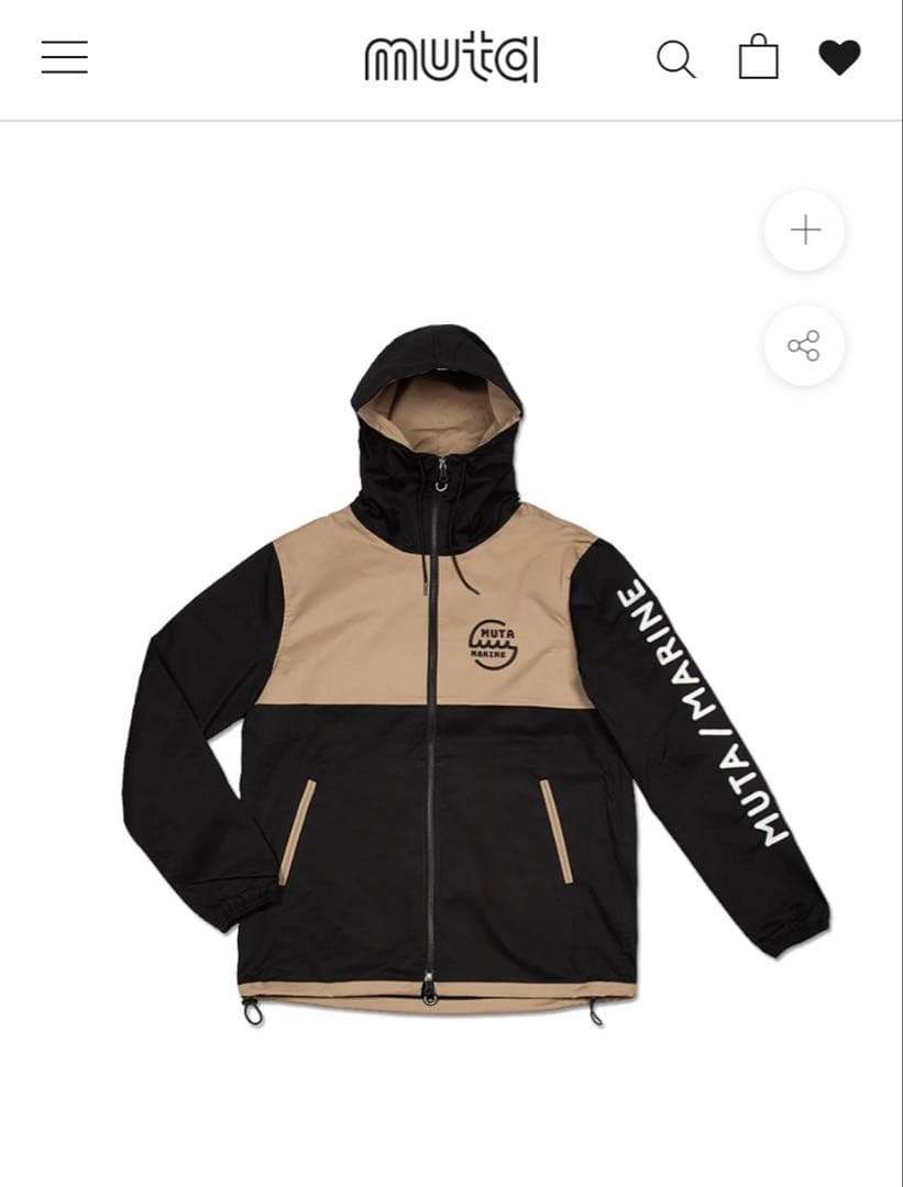 【美品】MUTA MARINE ムータマリン フーデッドパーカー サイズ5