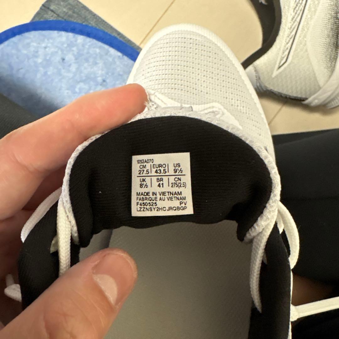 バレーボールシューズ ホワイト/ブラック/ネットバーナー4