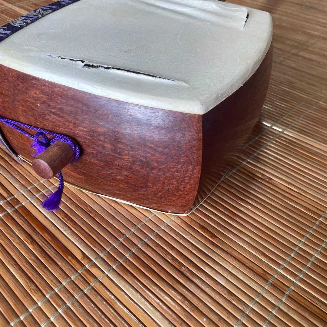 三味線本体 木製 破れあり