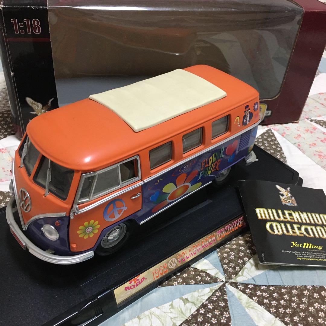 ミニカー☆フォルクスワーゲン　マイクロバス　1/18 アンテーク　インテリア