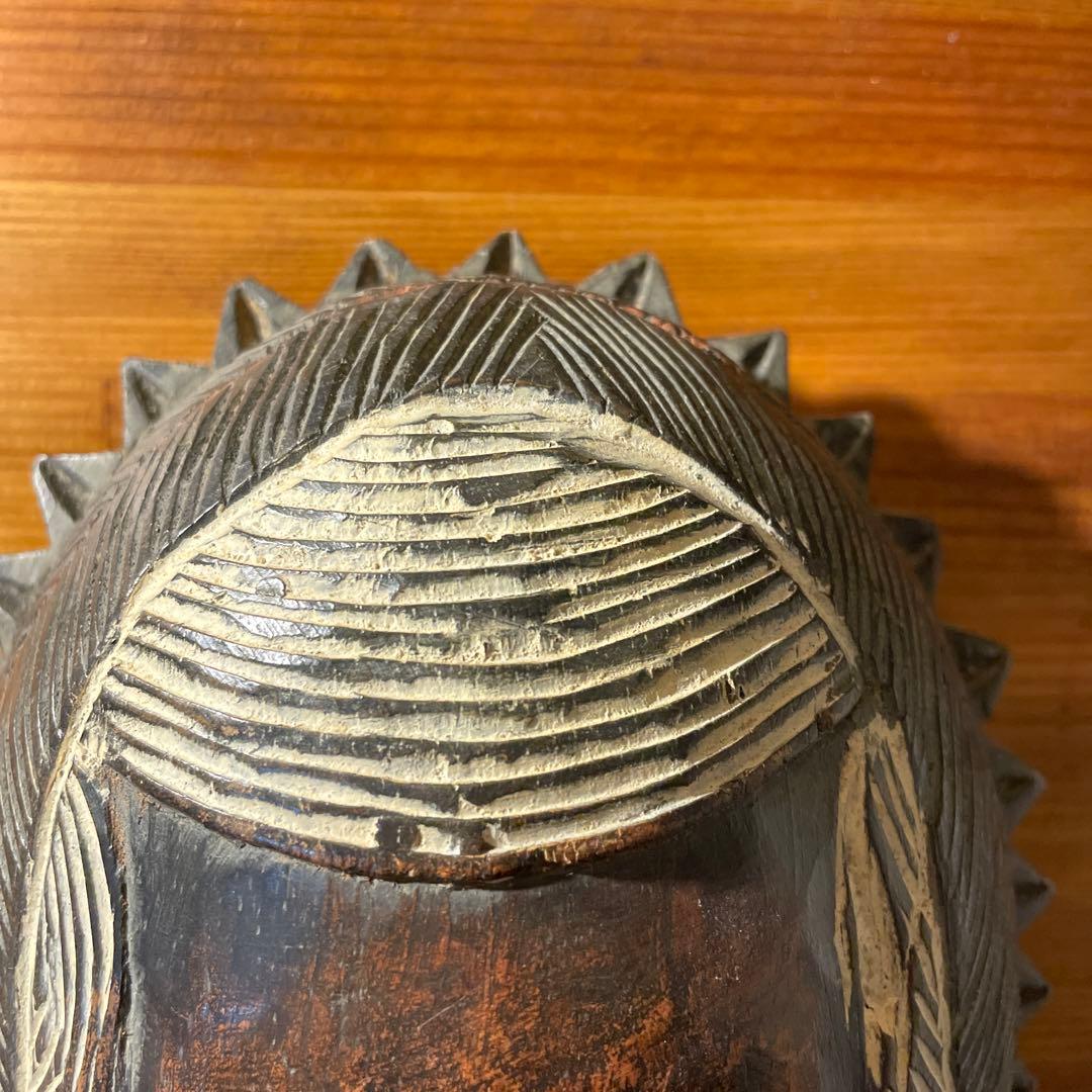 コートジボワール　ヤウレ族　お面　アフリカ　マスク