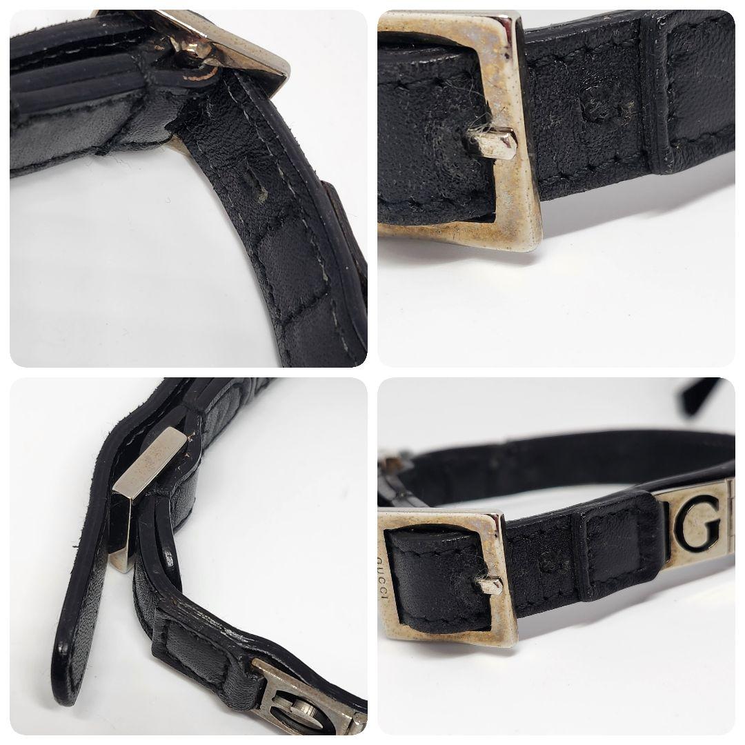 GUCCI グッチ Dog 首輪 リード セット レザー ブラック ペット