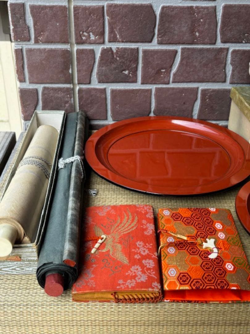 茶道具桑棗お薄器中次茶器内金箔張和巾棗貴人天目茶碗漆器根来塗盆扇子蓋置掛軸まくり