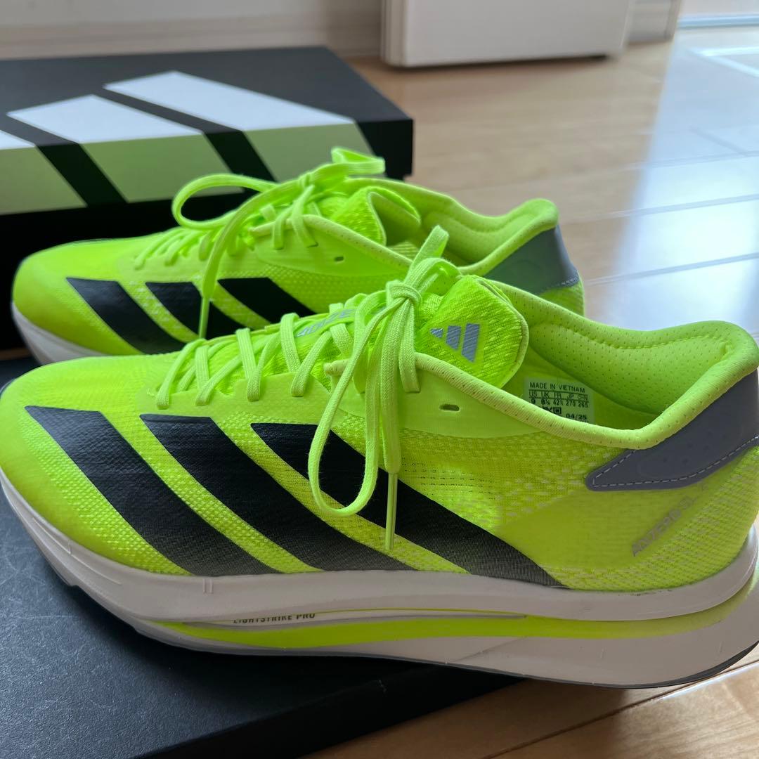 【adidas】ADIZERO SL2 ライトスパイク　メンズ　ネオンイエロー