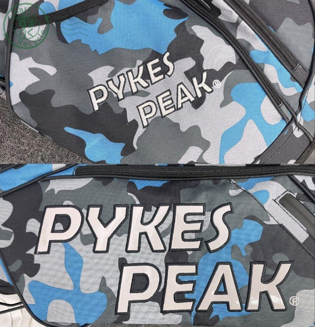 bear1265PYKES PEAK スタンド式キャディバッグカモブルー
