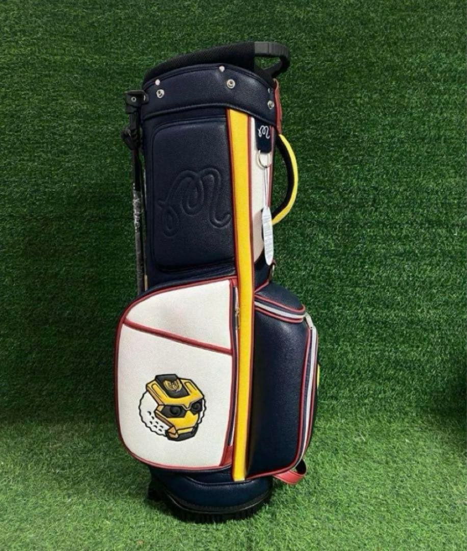 MALBON GOLF キャディバッグ スタンド付き ネイビーマルボン