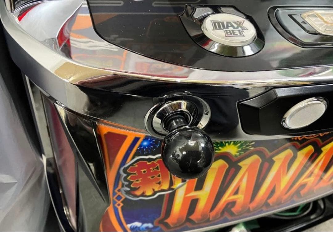 パチスロ実機 Ｓ 新HANABI / 新ハナビ ◯ボタン 不要機付⭕️送料無料⭕️