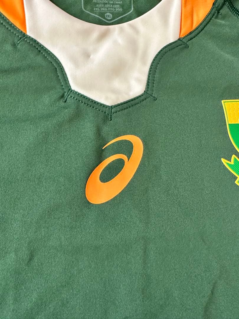 2019年ラグビーワールドカップ南アフリカ代表モデル　ジャージ（アシックス製）